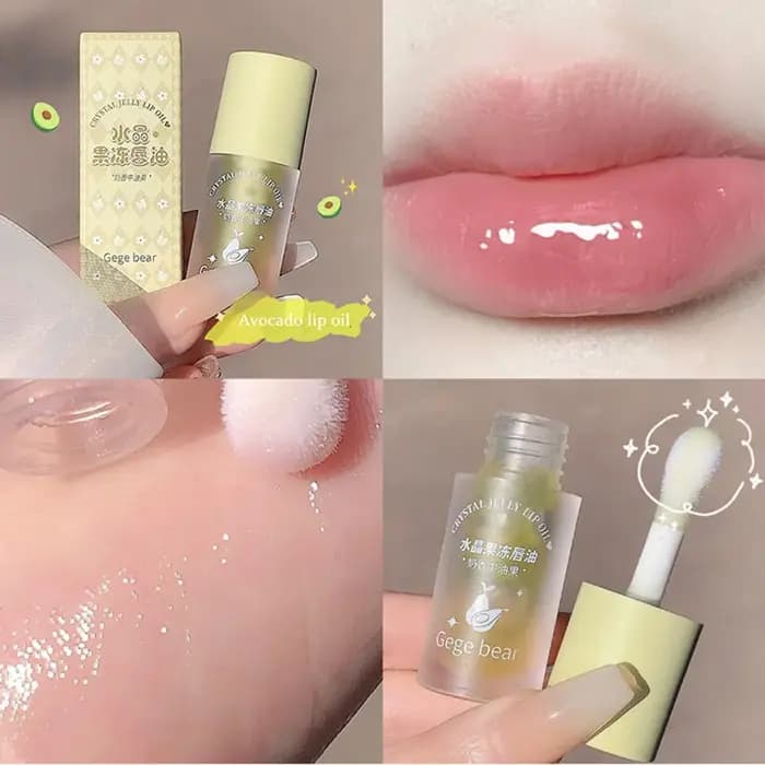 Huile à lèvres hydratante et repulpante aux fruits de la gamme Crystal Jelly – Pêche