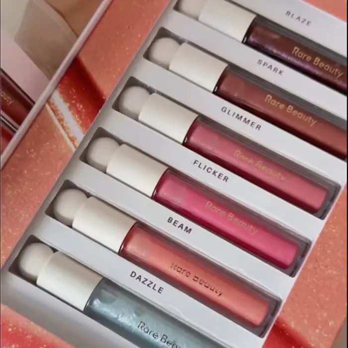 Rare Beauty Stay Vulnerable Glossy Lip Balm Zero Sticky Plump Positive Light Luminizing Lip Gloss Soft Pinch Tinted Lip Oil Gift
