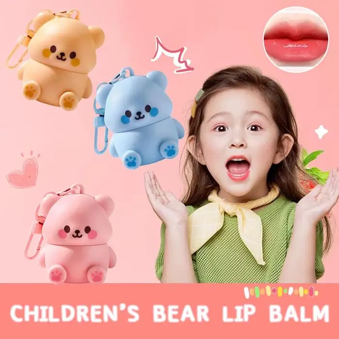 Baume à lèvres pour enfants Ours – Fraise/Myrtille/Miel – Hydratant