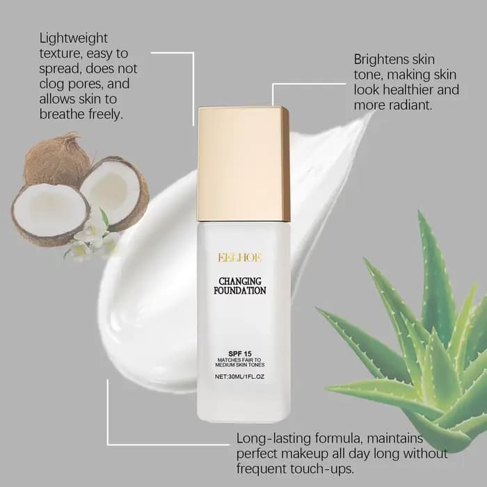 EELHOE – fond de teint à changement de couleur Spf 15