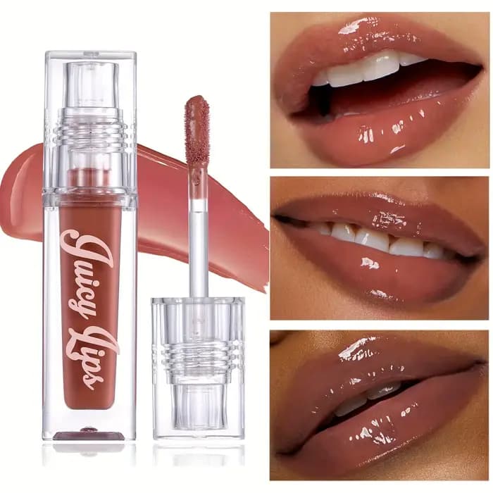 Huile à lèvres hydratante Crystal - Brillant repulpant et hydratant avec des nuances teintées pour tous les types de peau