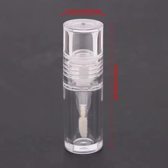 Mini Tubes de brillant à lèvres transparents vides de 4ML, Tube de baume à lèvres en plastique, écha