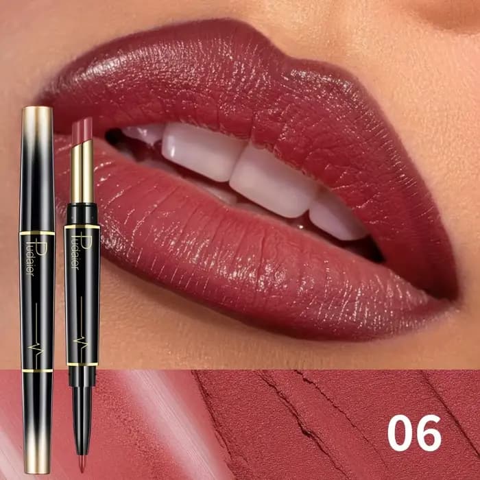 Rouge à lèvres double tête - crayon à lèvres et brillant à lèvres