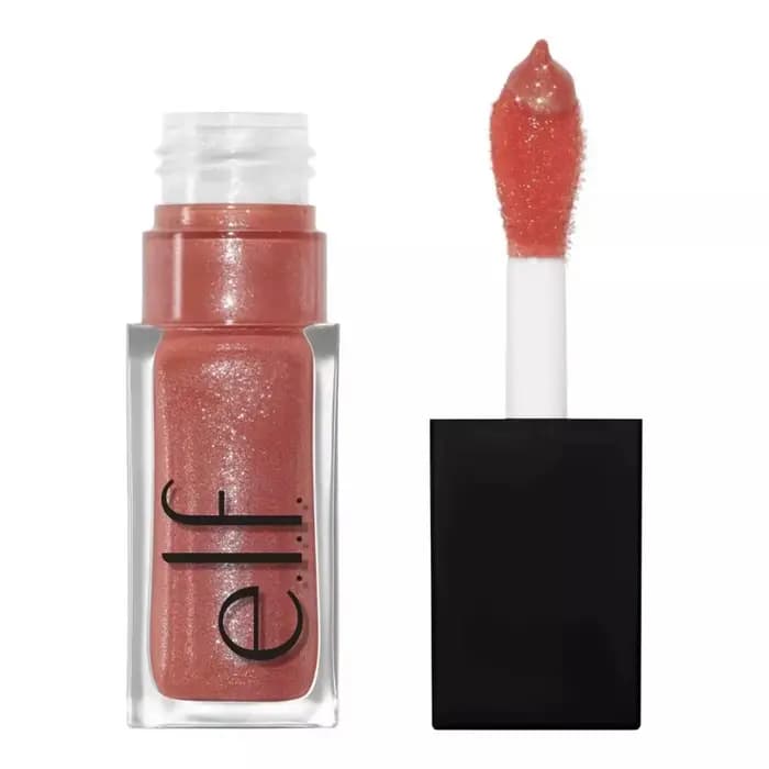 Elf New Glow Reviver Lip Gloss Candy Divine Wine Tinted Lightweight Moisturizing Nutritious Lip Oil Plump Lip Makeup Cosmetics