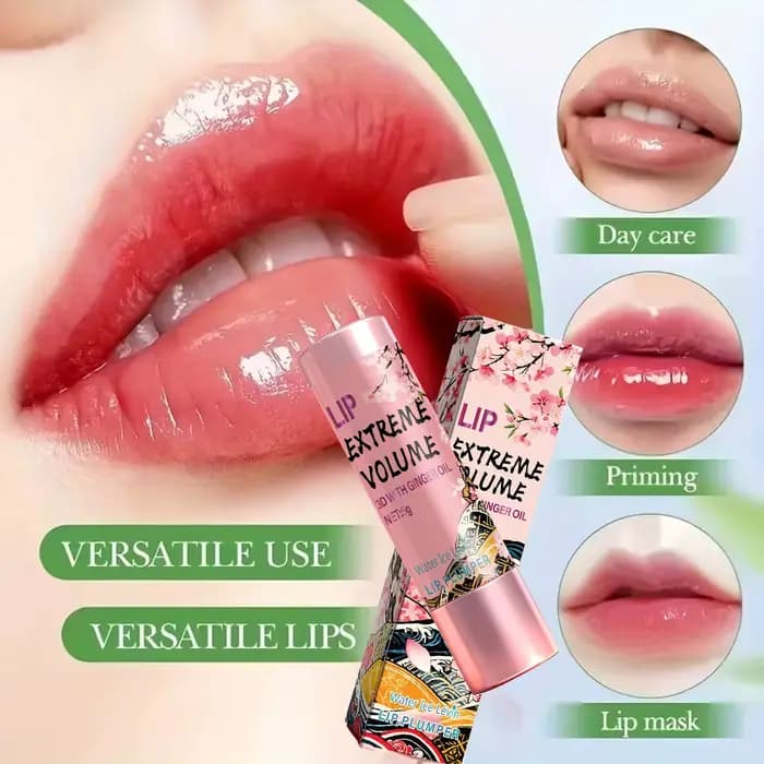 Baume à Lèvres Volume 5g à l'Huile de Gingembre et Peptides - Hydratant Non Collant