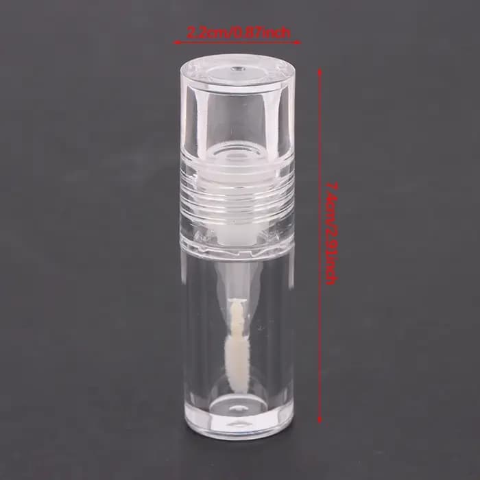 Mini Tubes de brillant à lèvres transparents vides de 4ML