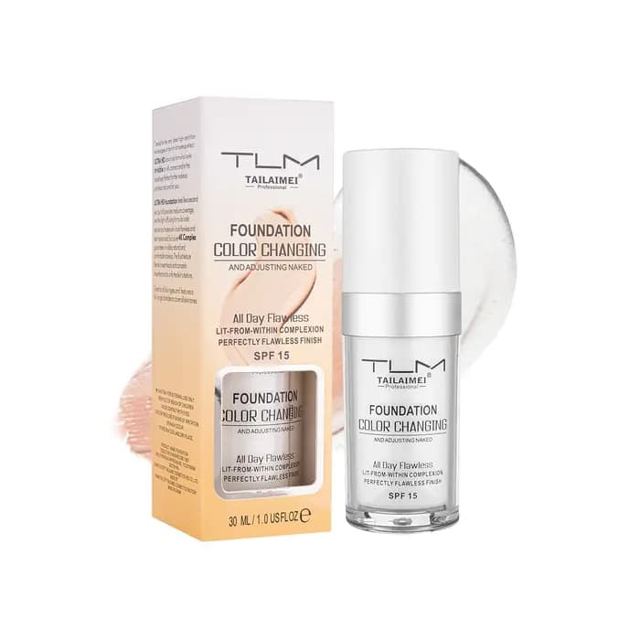 TLM – fond de teint liquide correcteur à couleur changeante