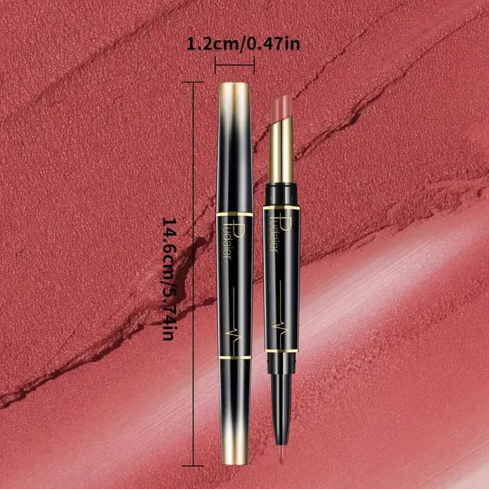 Rouge à lèvres double tête - crayon à lèvres et brillant à lèvres