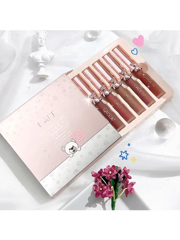 CACE brillant à lèvres maquillage liquide rouge