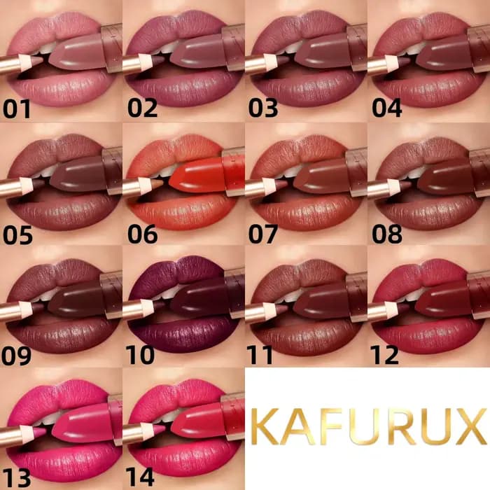 Rouge à lèvres mat 14 couleurs
