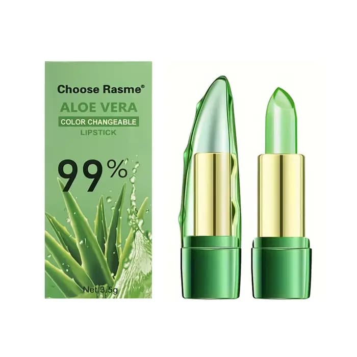 Rouge à lèvres à changement chaud à l'aloe vera pour une protection