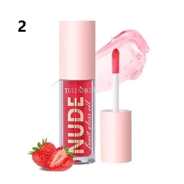 Gloss à lèvres nude, gloss à lèvres effet miroir nacré