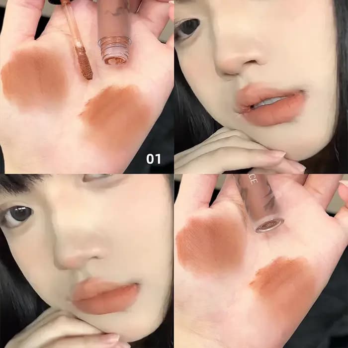 Punk Dark Brown Lip Mud Nude Matte Orange