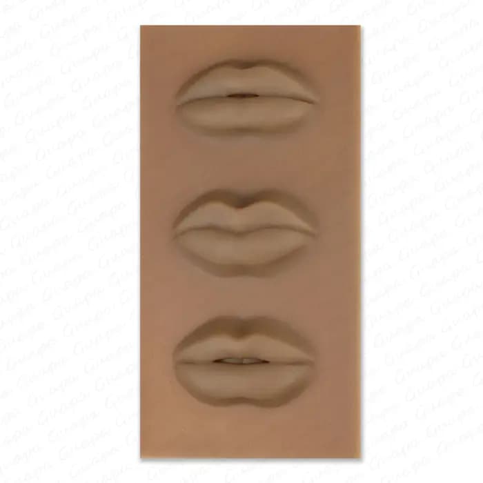 Guapa modèle de lèvres 3D tatouage en Latex maquillage Permanent coloration