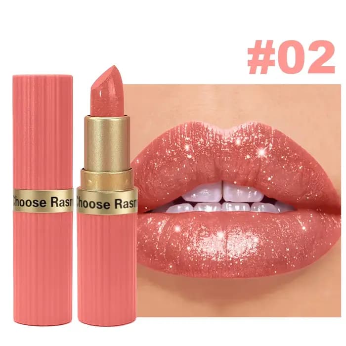 CHOOSE RASME Rouge à lèvres en barre chocolat 6 couleurs, fini nacré, mat, longue tenue, résistant à l'eau