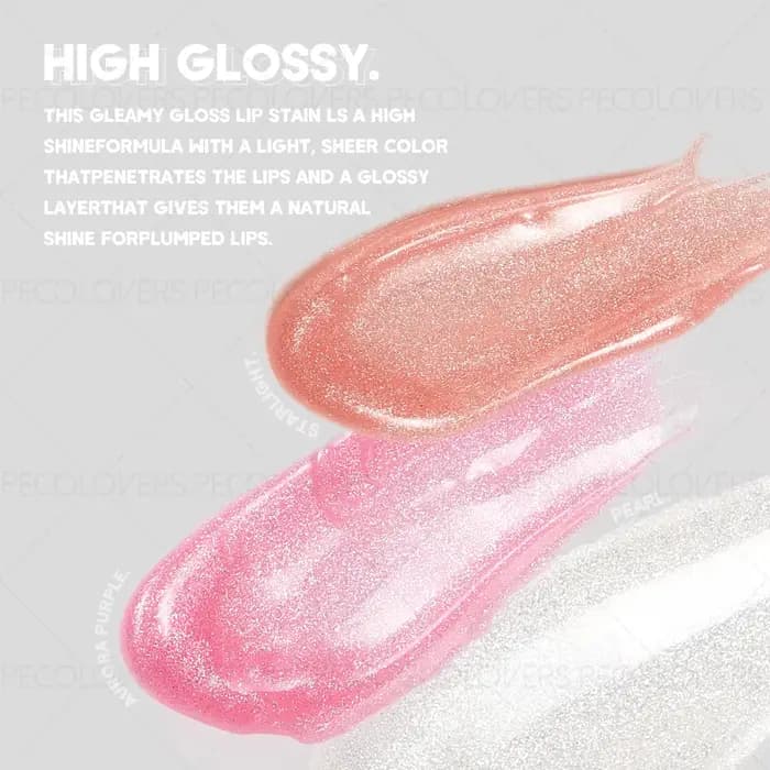 Gloss à lèvres hydratant et pailleté effet perle