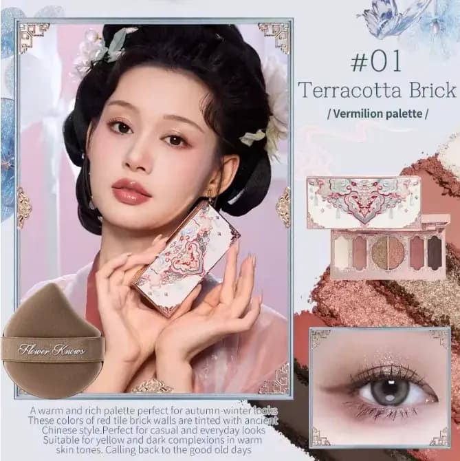Palette de maquillage pour les yeux Flower Knows Bunny Garden Collection