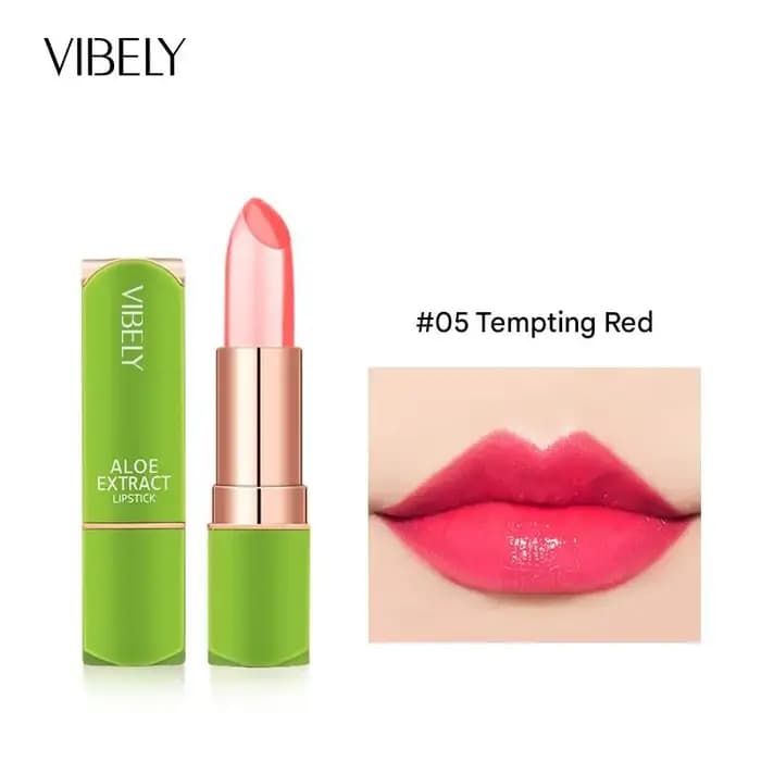 VIBELY 7 couleurs baume à lèvres changeant d'humeur naturel Aloe Vera rouge