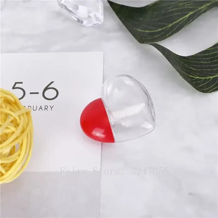 Récipient à brillant à lèvres en forme de cœur africain clair, tube en plastique pour baume Jules, portable GT, bricolage au quotidien, illable, 5ml, 30 pièces, 50 pièces, 100 pièces