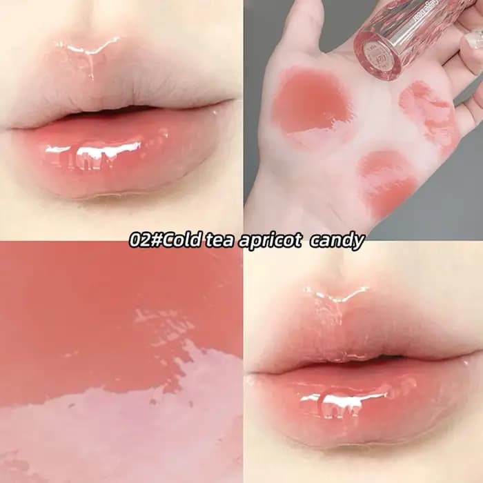 Vernis à lèvres translucide en cristal