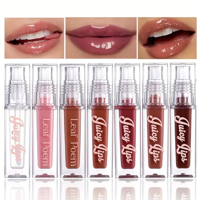 Huile à lèvres hydratante Crystal - Brillant repulpant et hydratant avec des nuances teintées pour tous les types de peau