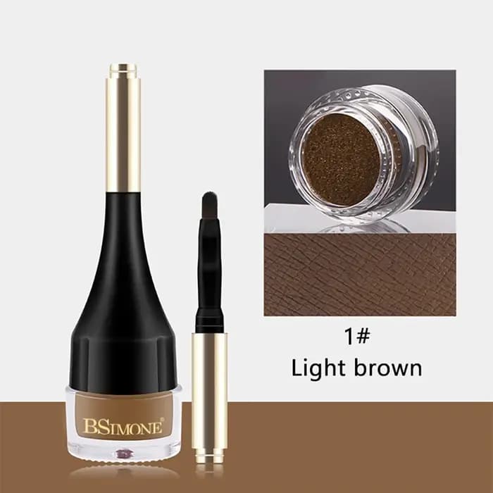Crème à sourcils effet coussin d'air, gel à sourcils waterproof longue tenue avec brosse, maquillage des sourcils 3D naturel à séchage rapide