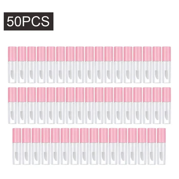 50/100/200 pièces 1.2ML Tube de brillant à lèvres vide bouteilles rechargeables en plastique récipient de rouge