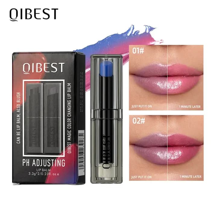 QIBEST Kits de Maquillage Rouge à Lèvres Changeant de Couleur Hydratant Longue Durée Baume