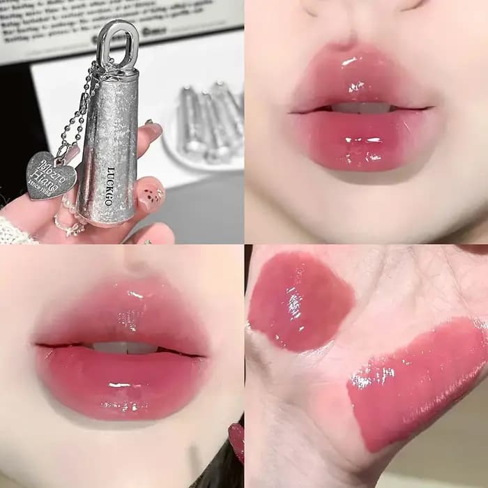 Gloss à lèvres hydratant effet miroir transparent