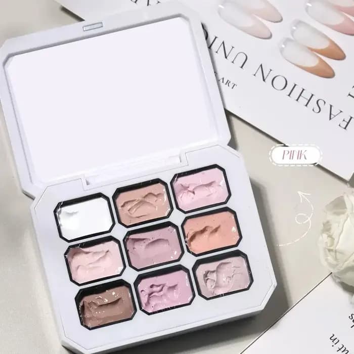 Vernis Gel Solide Dégradé Rose 9 Couleurs