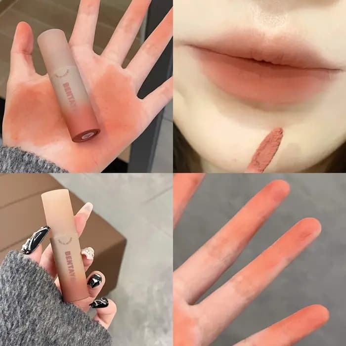 Teinture à lèvres rouge-brun