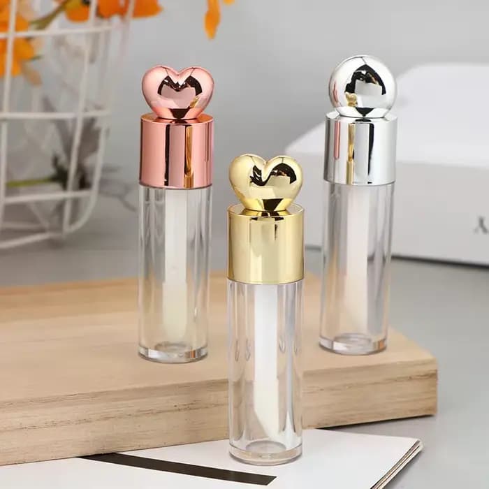 Tube de brillant à lèvres galvanisé Transparent de 5ml
