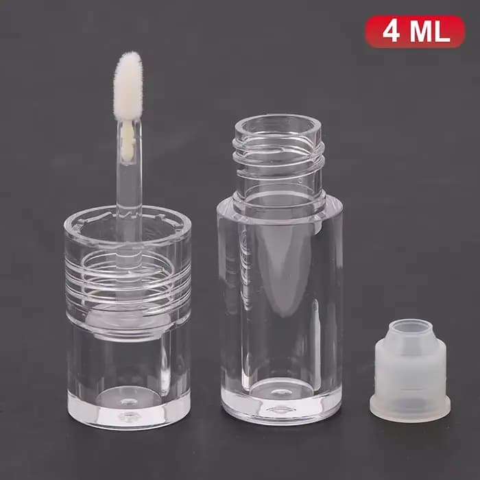 Mini Tubes de brillant à lèvres transparents vides de 4ML