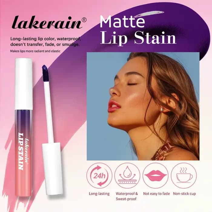 3 pièces/ensemble tache à lèvres décoller et révèle longue durée imperméable rose teinte