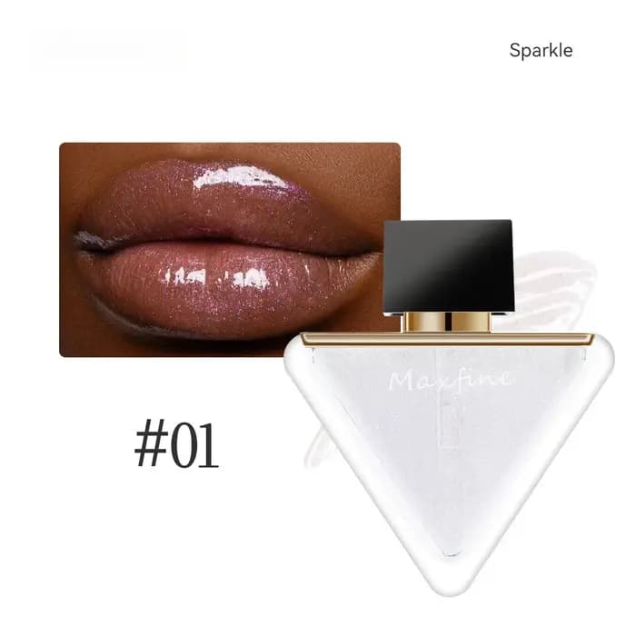 Gloss à lèvres transparent et translucide