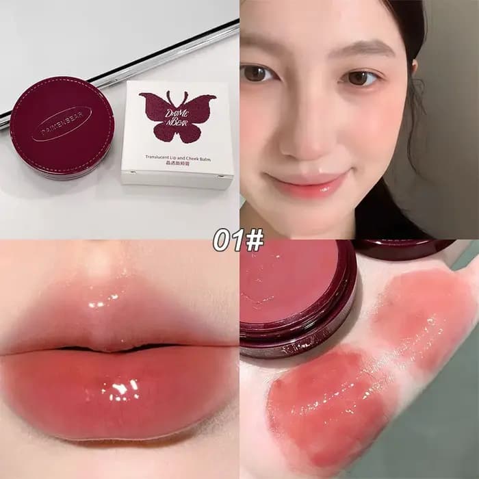 Palette de maquillage crème double usage lèvres et joues
