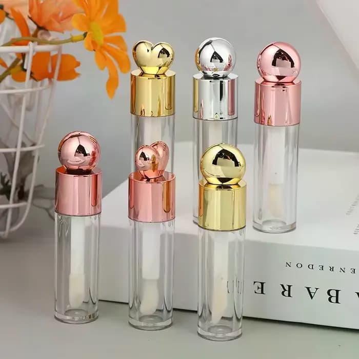 Tube de brillant à lèvres galvanisé Transparent de 5ml