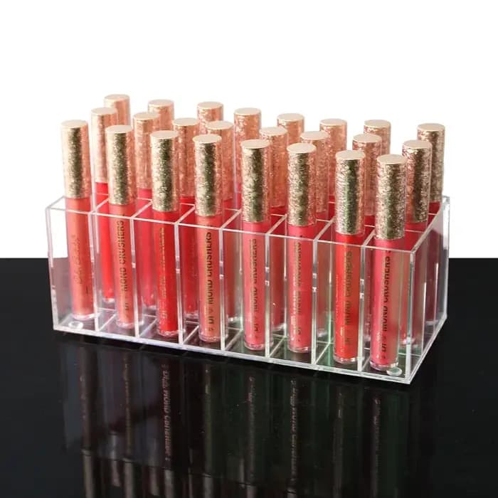 Porte-brillant à lèvres 24 fentes CC crème rouge