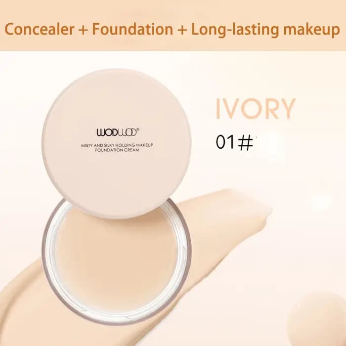Fond de Teint Mousse Hydratant Longue Tenue Imperméable Correcteur Haute Couvrance Base de Maquillage Coréenne en Crème Compacte