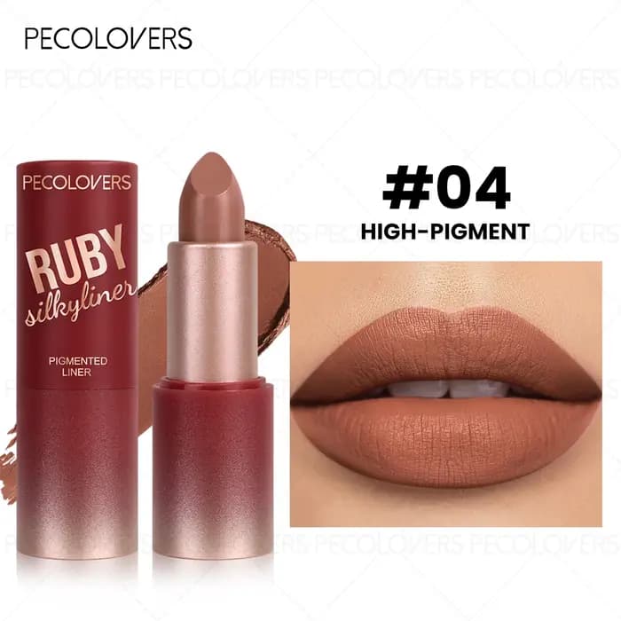 Rouge à lèvres mat 6 couleurs