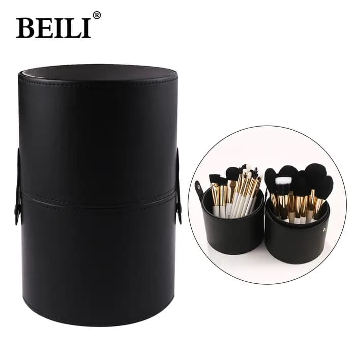 BEILI pinceau de maquillage cylindre brosses support de rangement organisateur étui de voyage pour outils cosmétiques