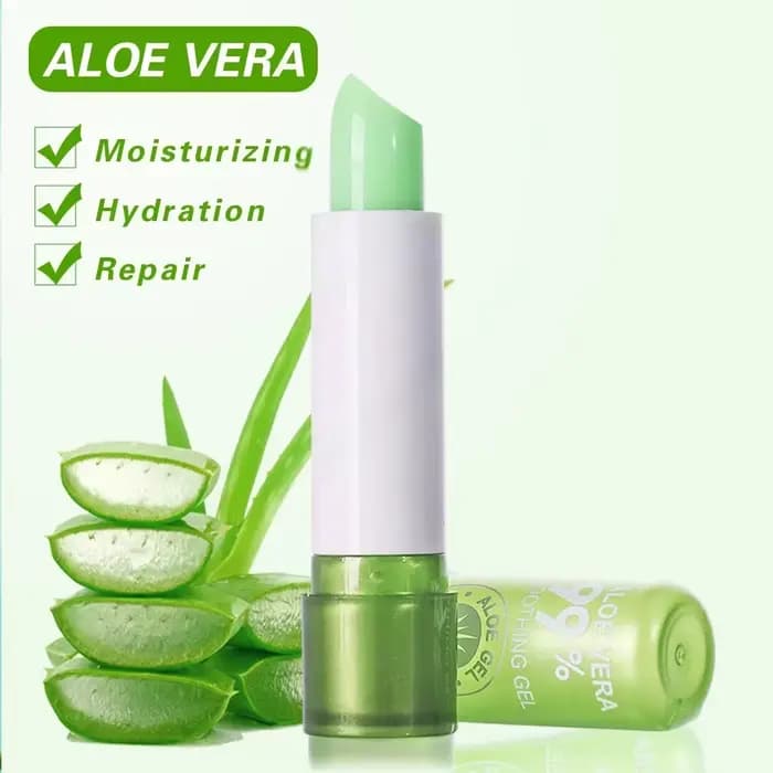 Rouge à lèvres à l'aloe Vera à couleur changeante