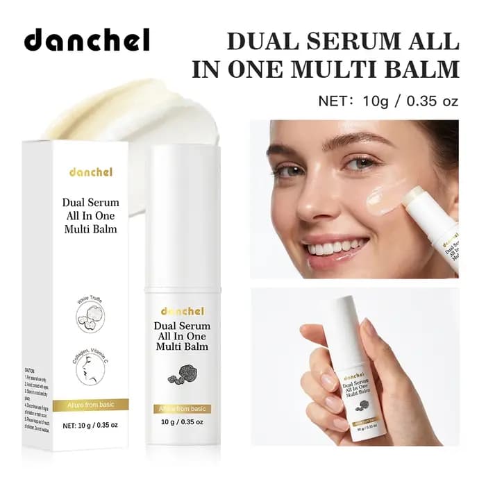 Stick multi-baume végétalien au collagène et à la vitamine C 3-en-1 hydratant
