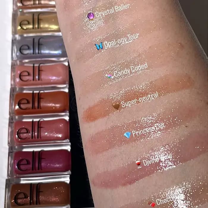 Gloss à lèvres Elf 8 couleurs