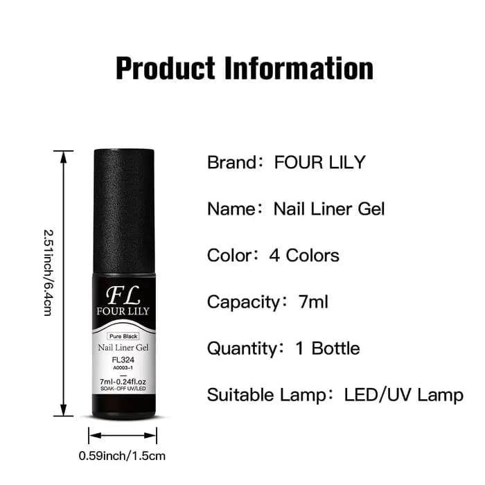 Kit de vernis à ongles Gel, noir, blanc, or, argent, fournitures pour ongles français, Design UV/LED