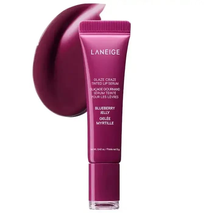 Laneige Lip Glowy léger hydratation baume à lèvres brillant teinte beurre de karité miel beignet couleur rouge