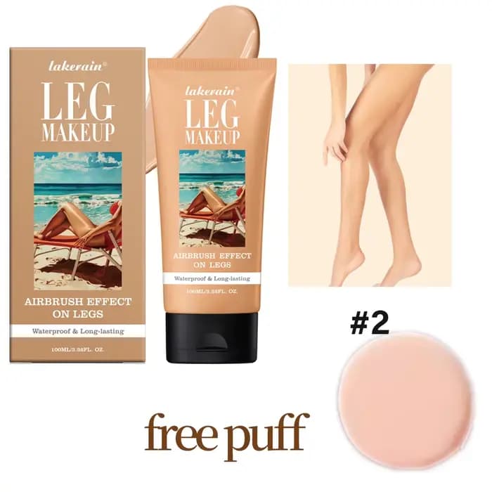 Fond de Teint Corps Waterproof Effet Bronze avec Houpette Gratuite