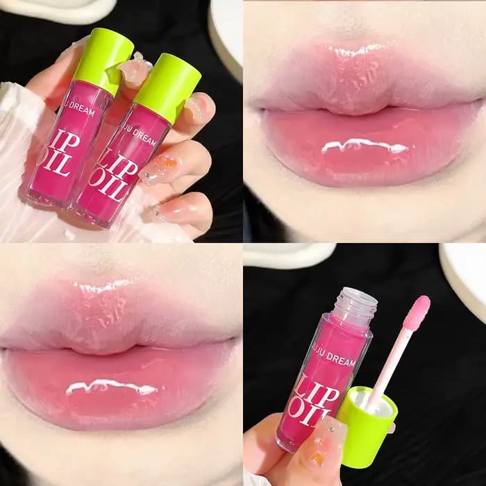 Huile à lèvres gelée de couleur bonbon avec finition brillante