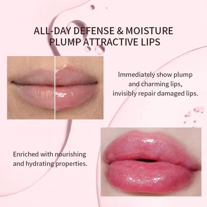 Miroir perle brillant à lèvres imperméable longue durée hydratant rouge