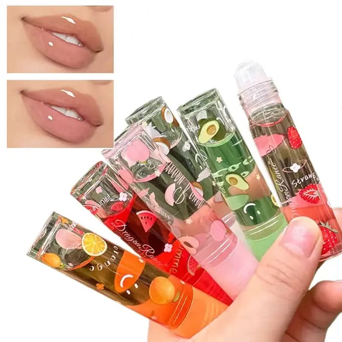 6 couleurs repulpant clair huile pour les lèvres miroir eau brillant